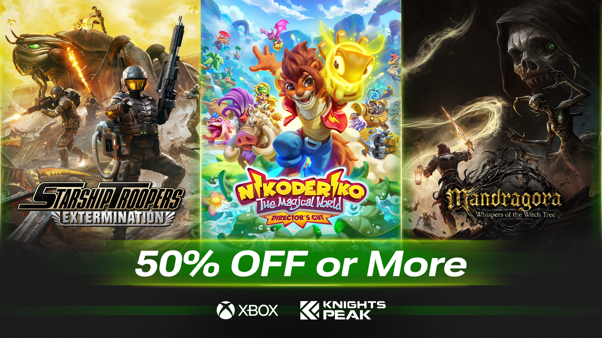 The Xbox 50% off or more sale is now live!

Grab a selection of Knights Peak t...